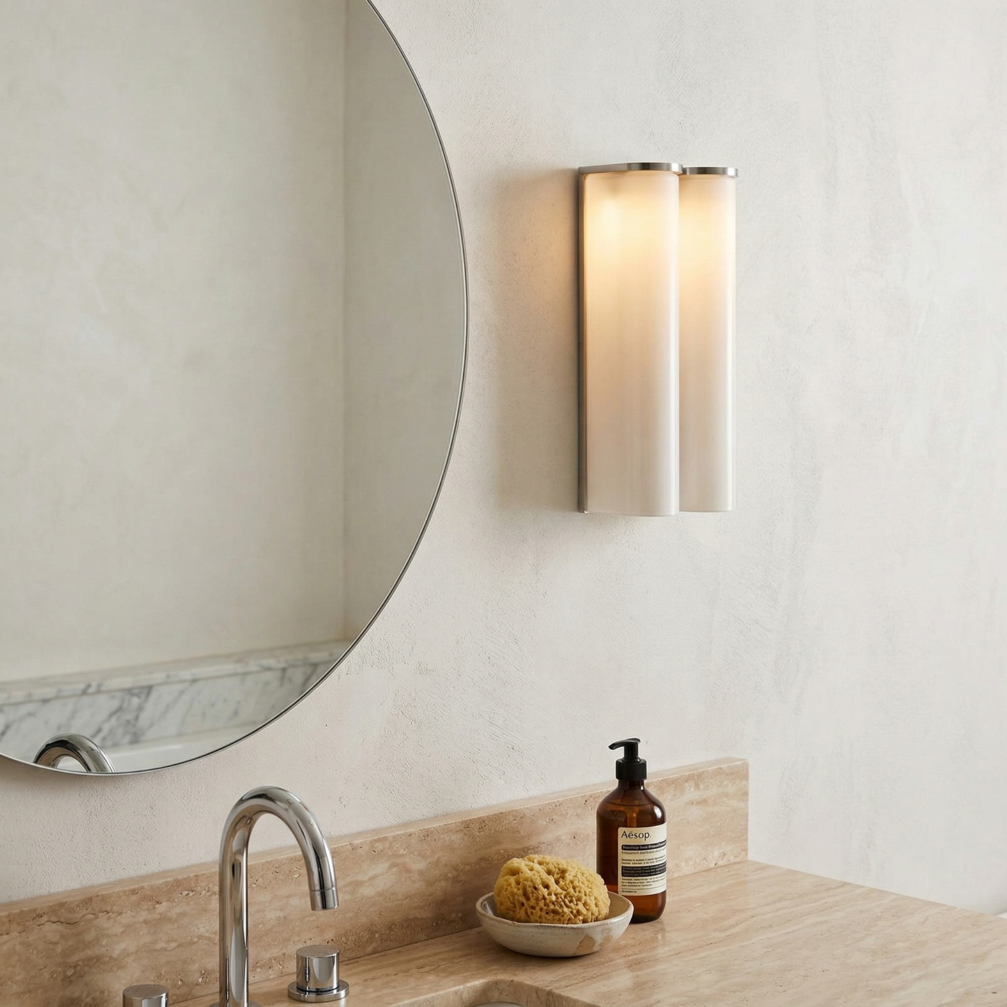Arched Glass Tube Wall Sconce