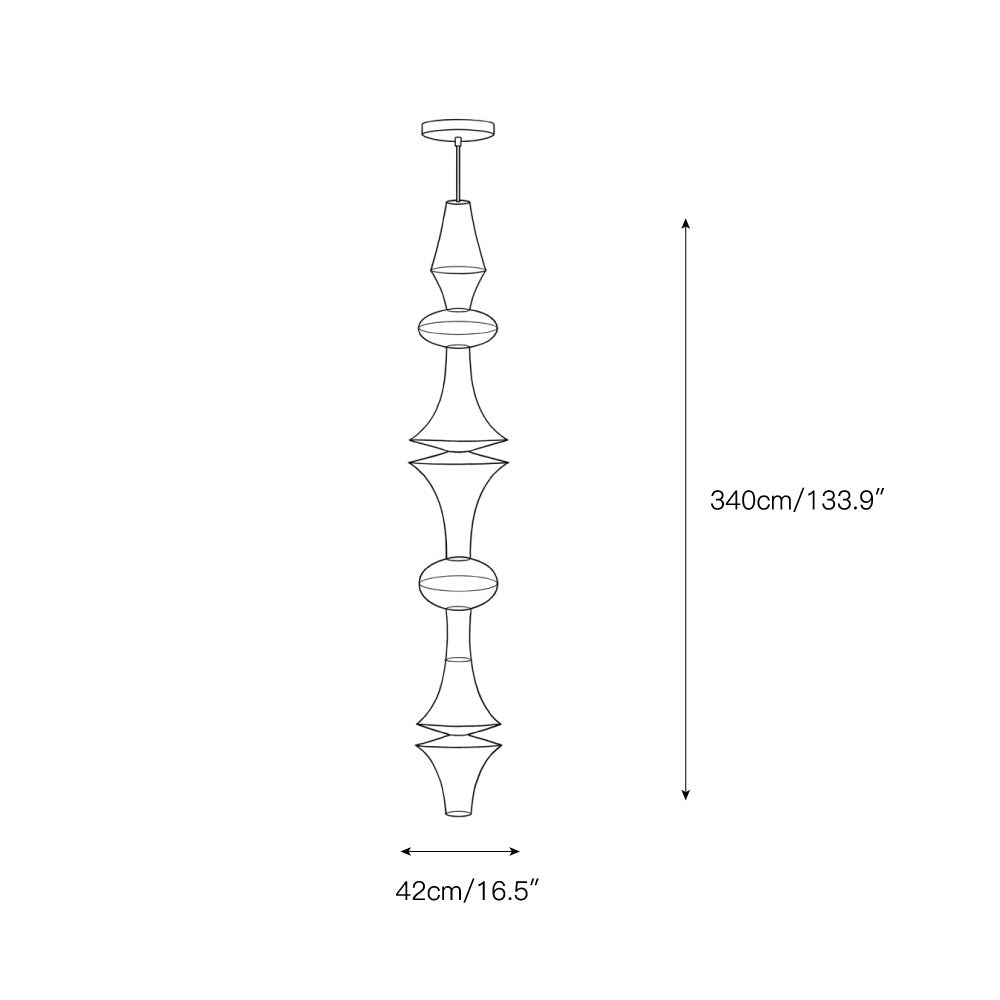 Washi Paper E Pendant Lamp
