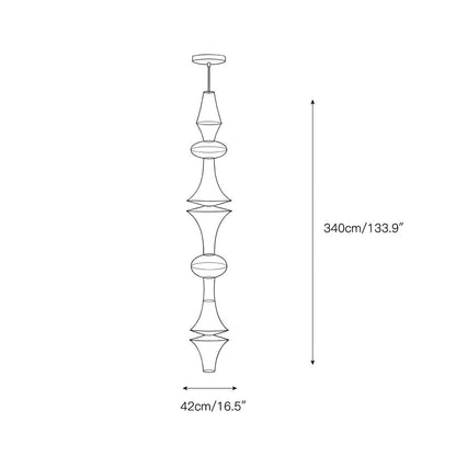 Washi Paper E Pendant Lamp
