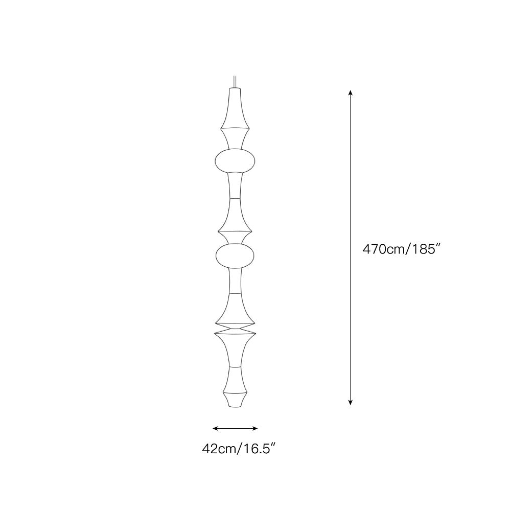 Washi Paper E Pendant Lamp