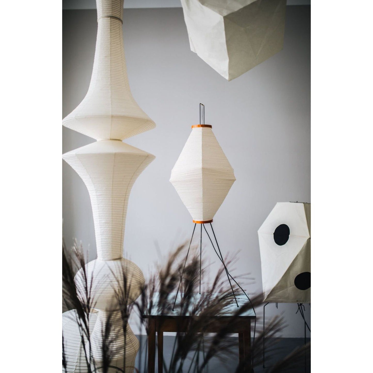 Washi Paper E Pendant Lamp