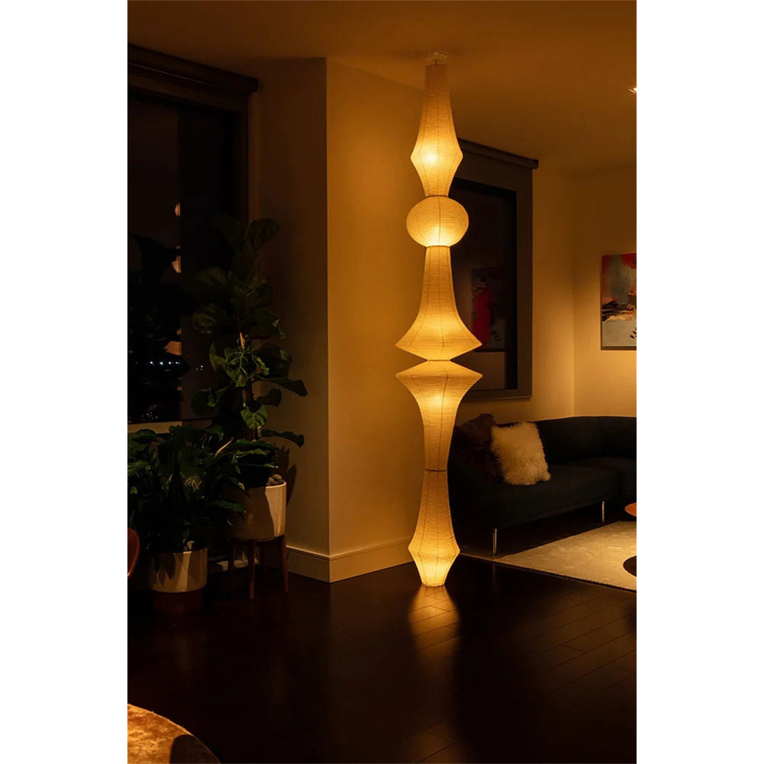 Washi Paper E Pendant Lamp