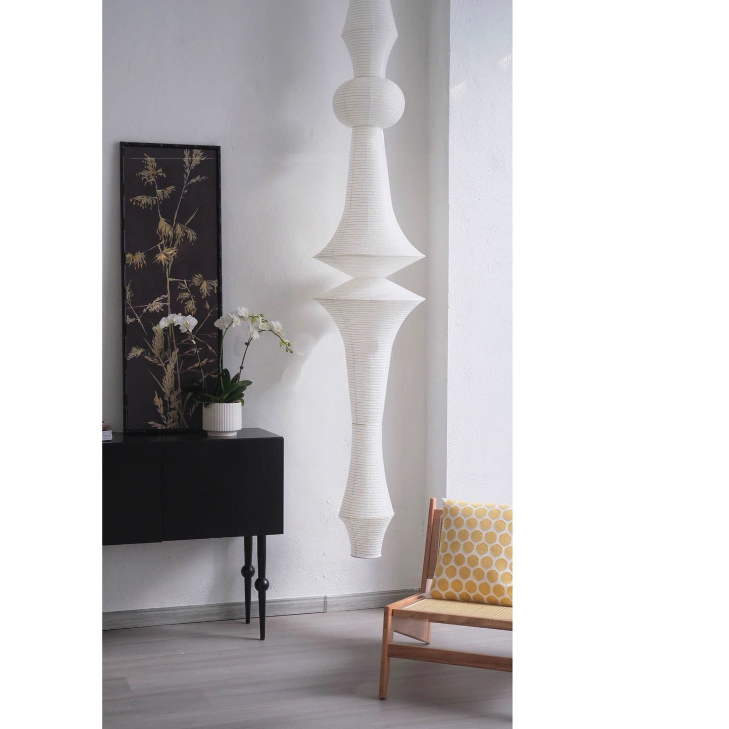 Washi Paper E Pendant Lamp
