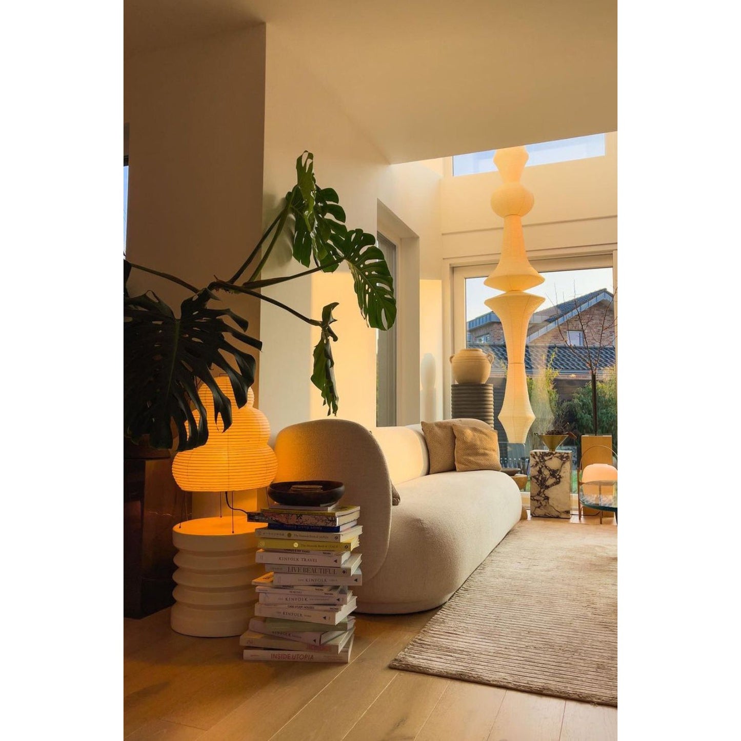 Washi Paper E Pendant Lamp