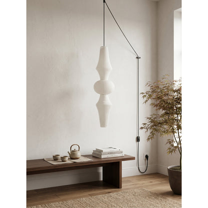 Washi Paper E Pendant Swag Lights