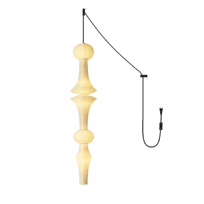 Washi Paper E Pendant Swag Lights