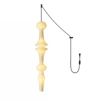 Washi Paper E Pendant Swag Lights