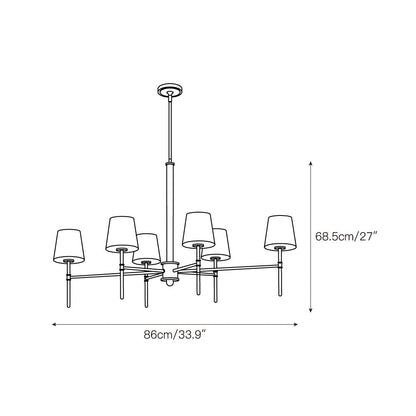 Whitney Brass Chandelier