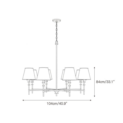 Whitney Brass Chandelier