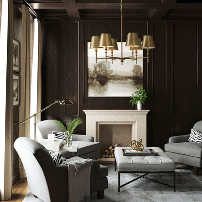 Whitney Brass Chandelier