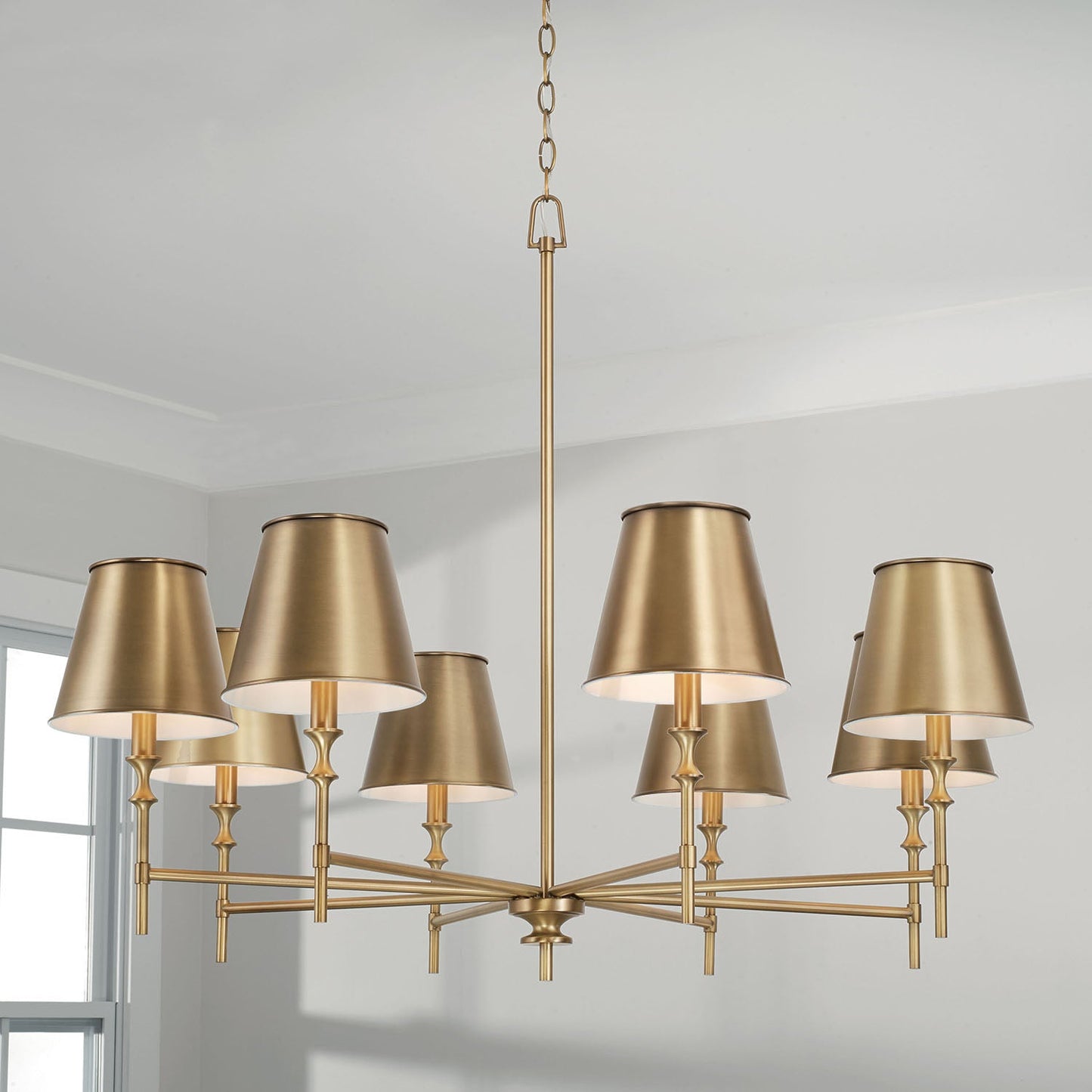 Whitney Brass Chandelier