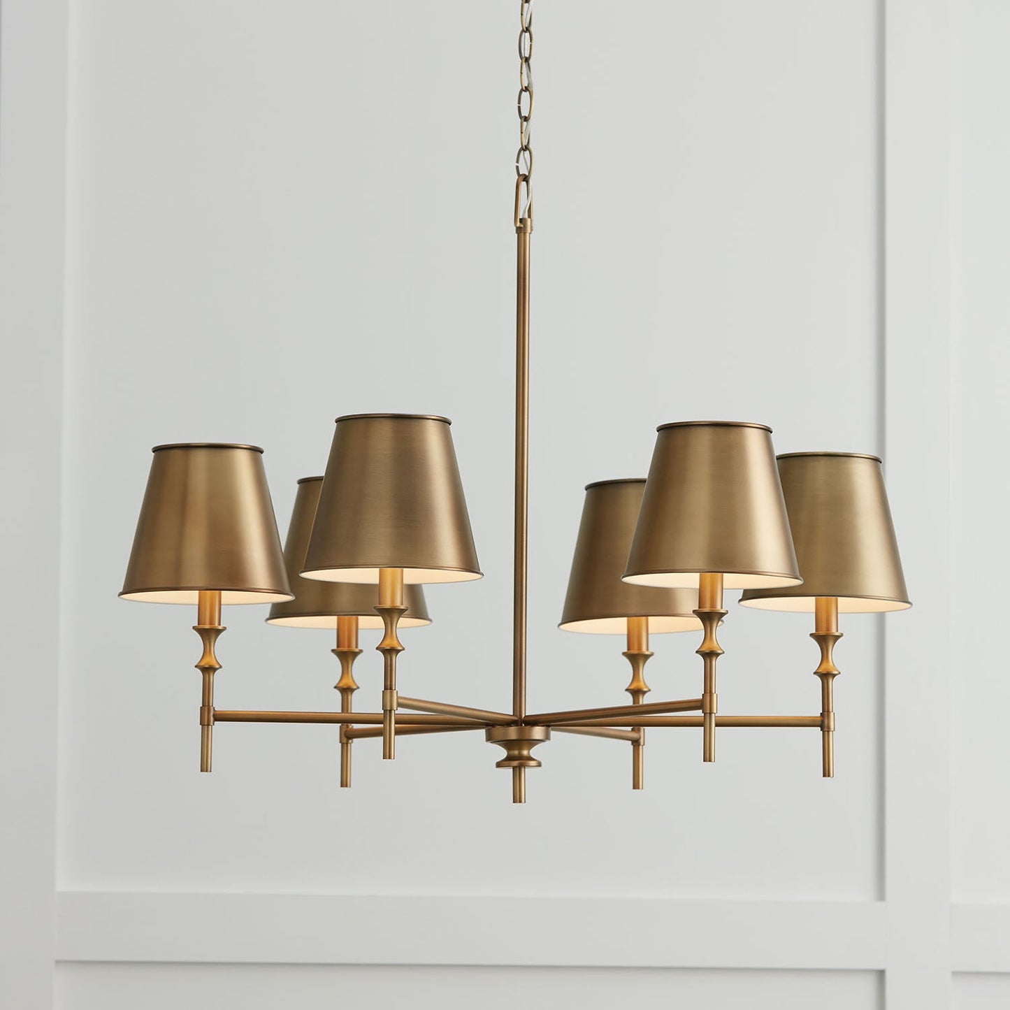 Whitney Brass Chandelier