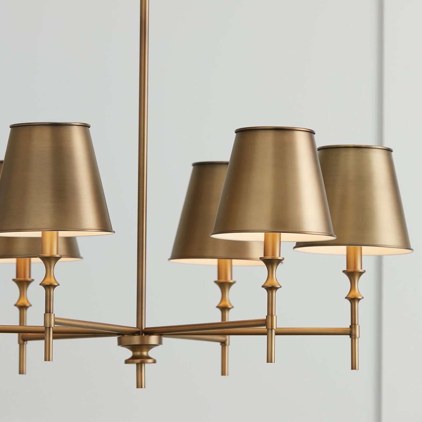 Whitney Brass Chandelier