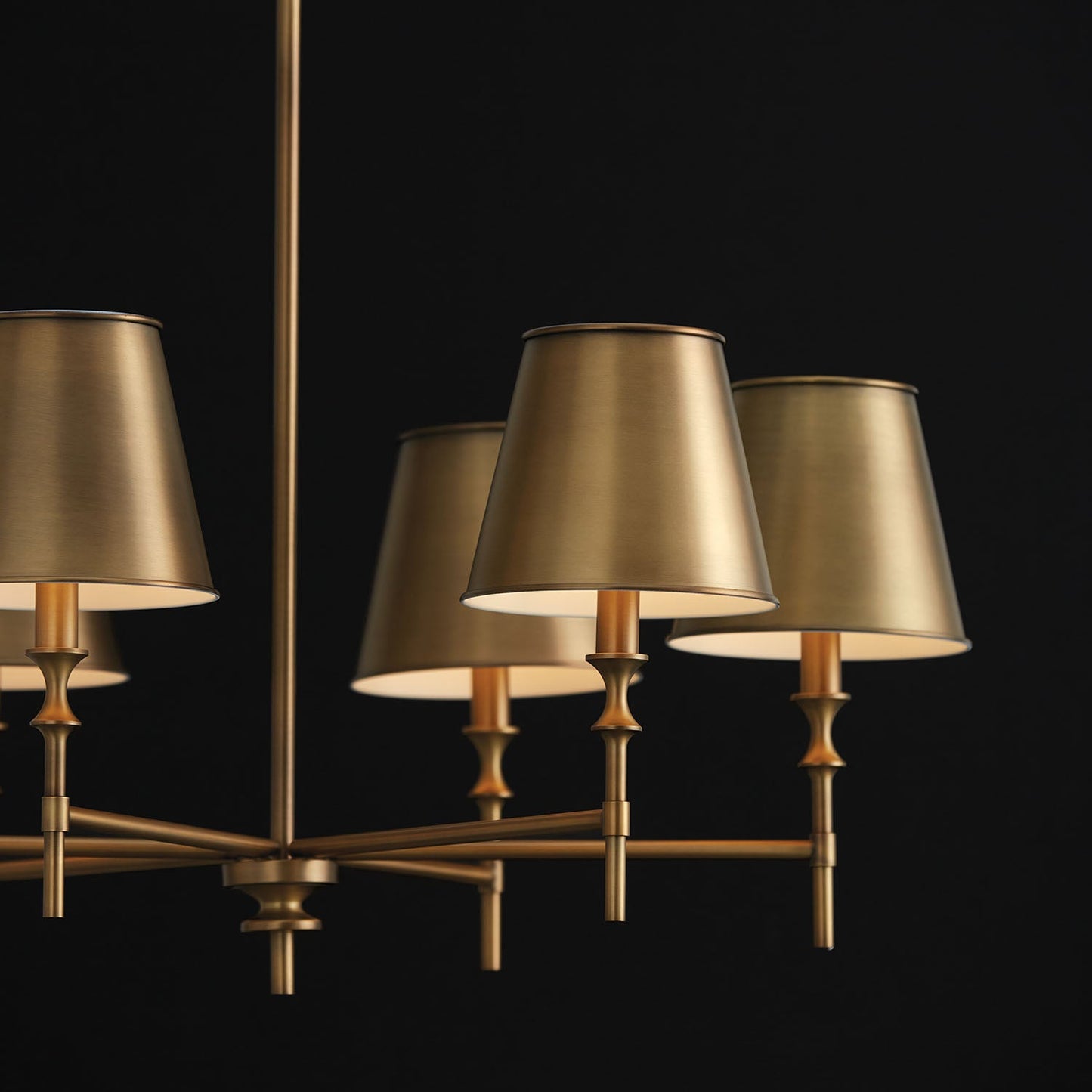 Whitney Brass Chandelier
