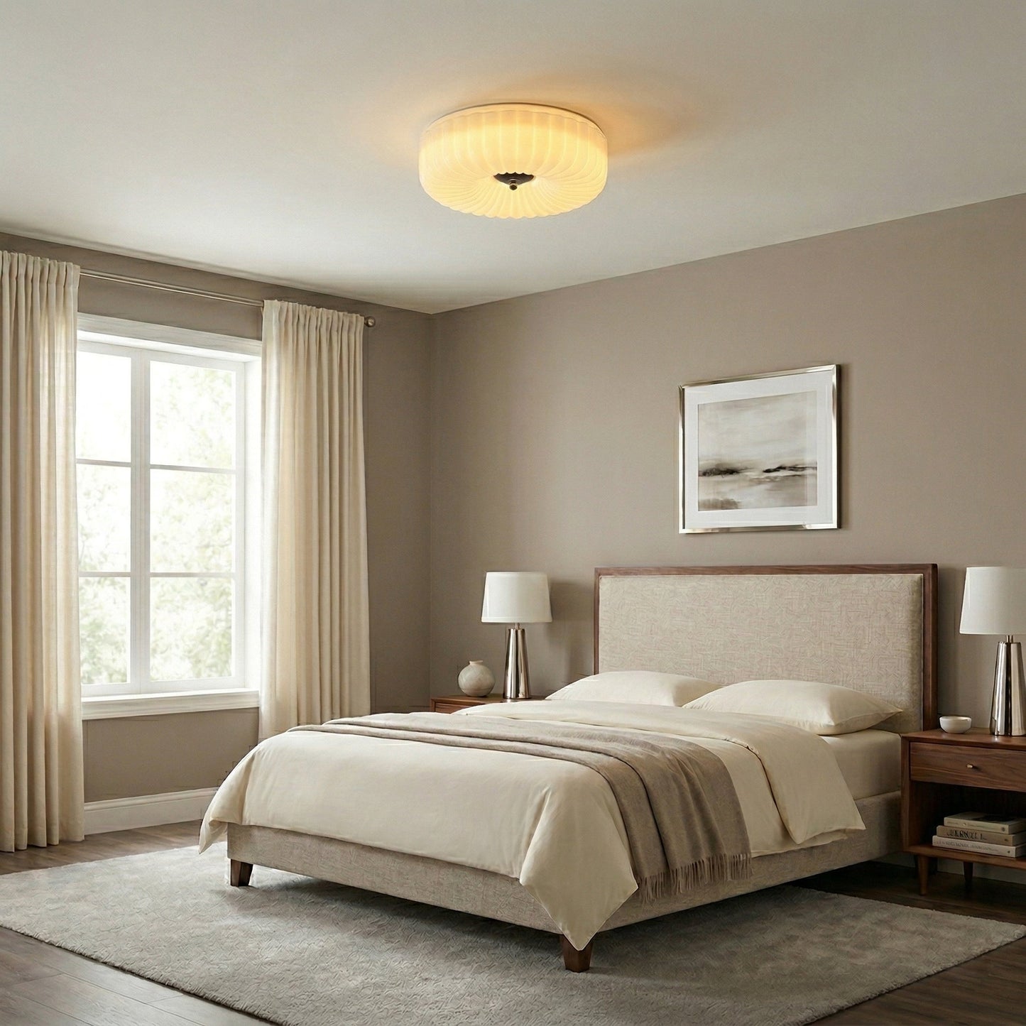 Willa Glass Flush Mount Ceiling Light