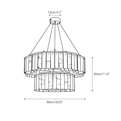 Willamette Alabaster Chandelier