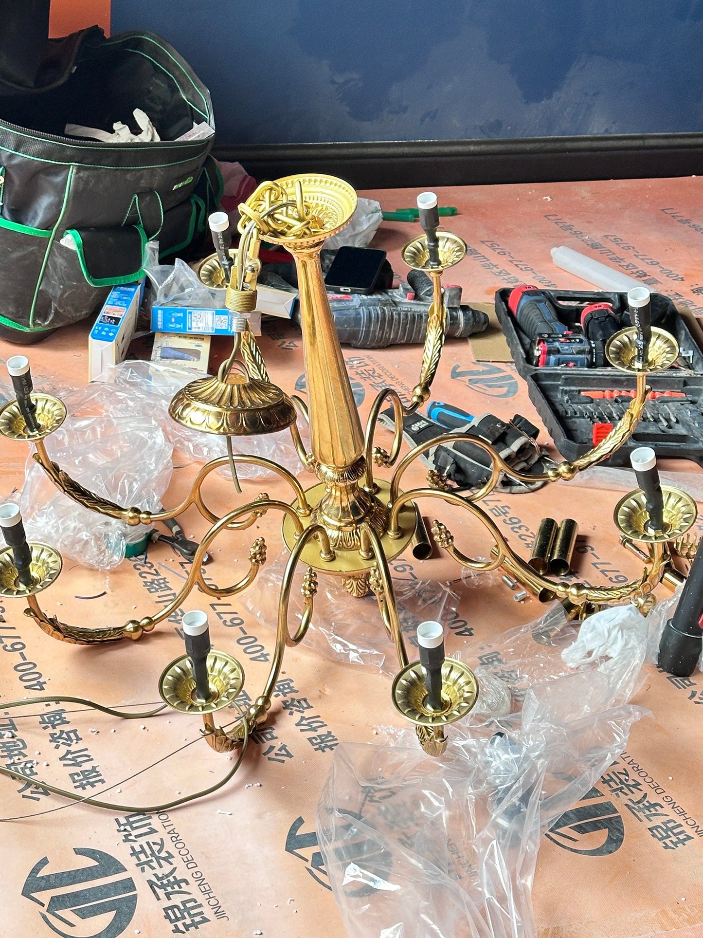 Winchester Brass Chandelier