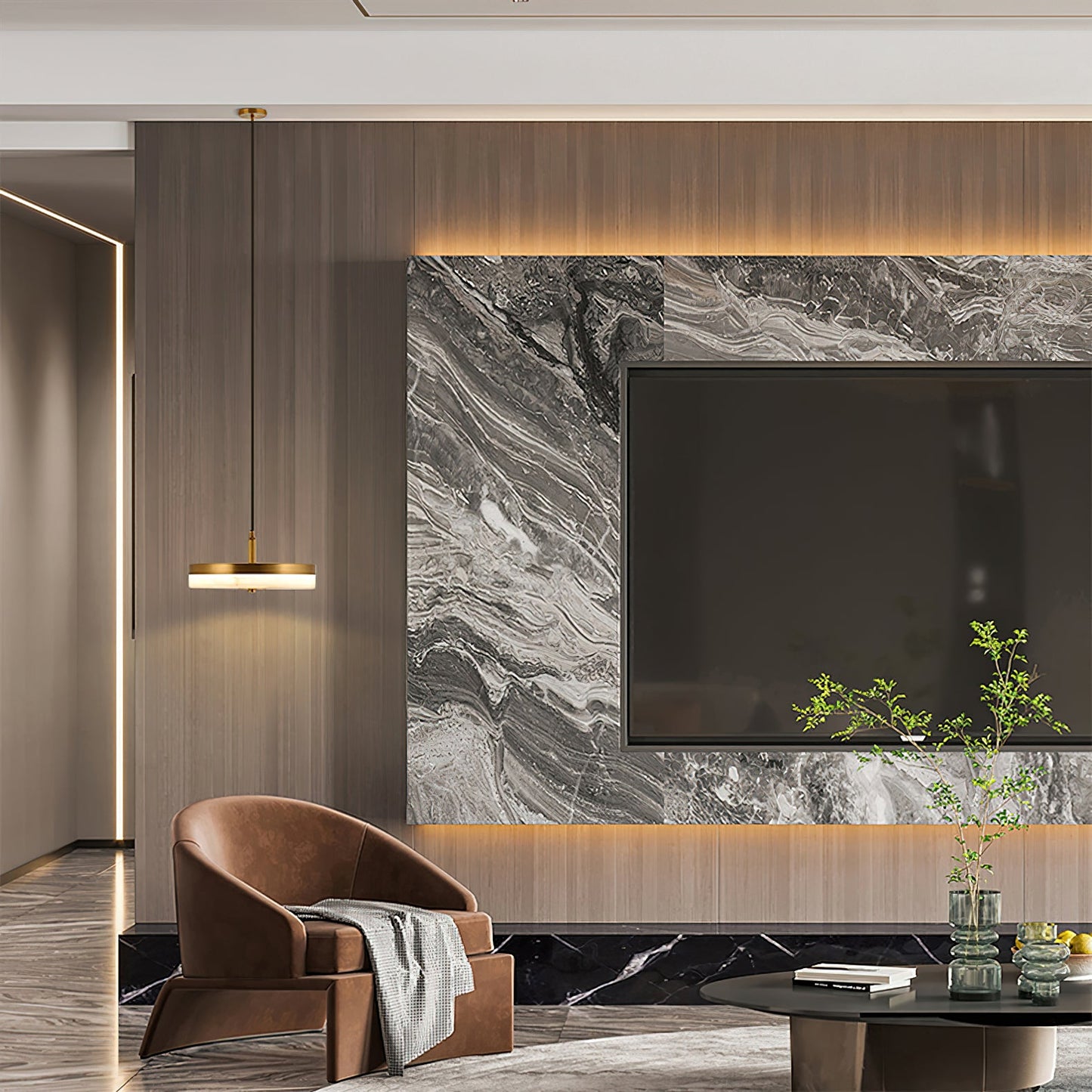 Wyatt Alabaster Pendant Light
