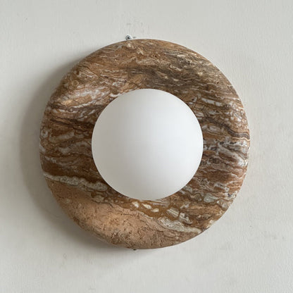Orli Beige Marble Sconce