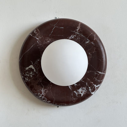 Orli Deep Purple Red Marble Sconce