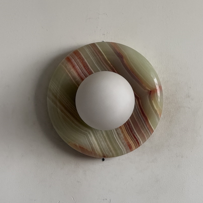 Orli Cyan Onyx Sconce