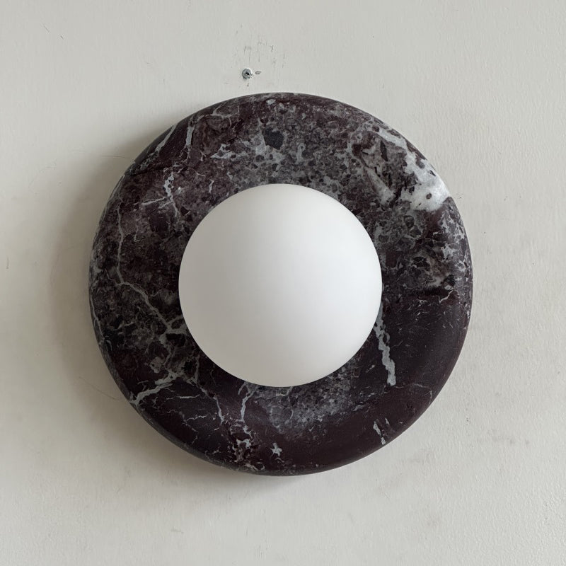 Orli Deep Purple Red Marble Sconce