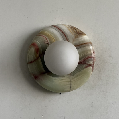Orli Cyan Onyx Sconce