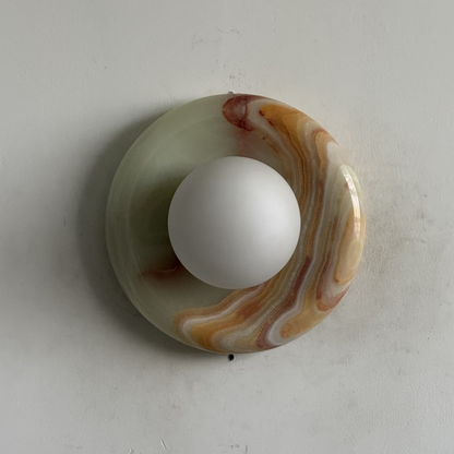 Orli Cyan Onyx Sconce