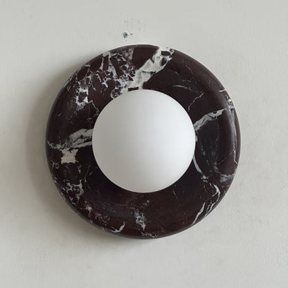 Orli Deep Purple Red Marble Sconce