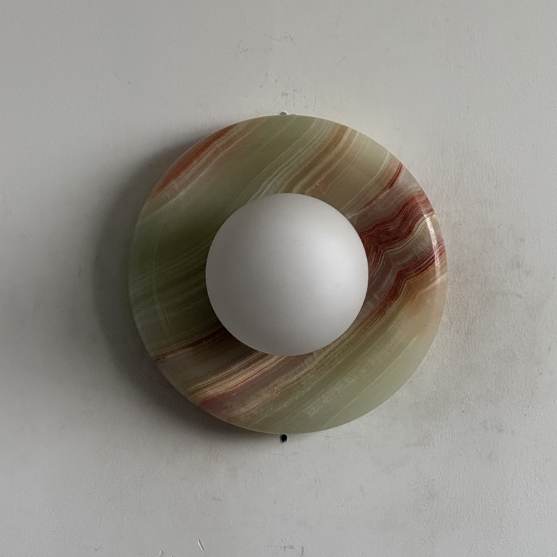 Orli Cyan Onyx Sconce