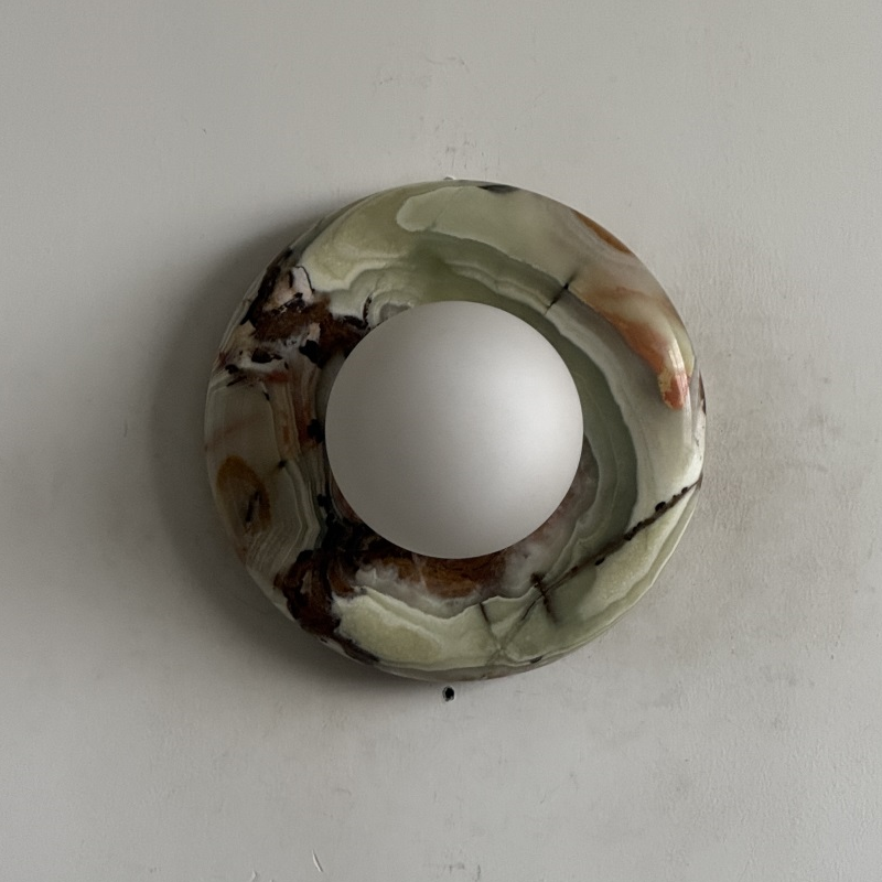 Orli Cyan Onyx Sconce