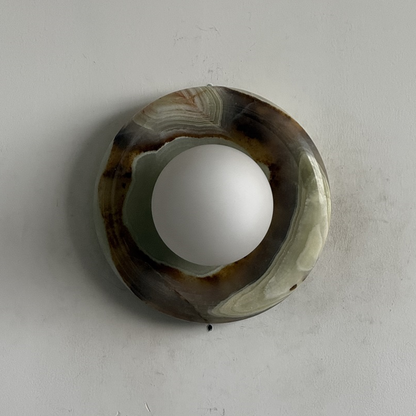 Orli Cyan Onyx Sconce