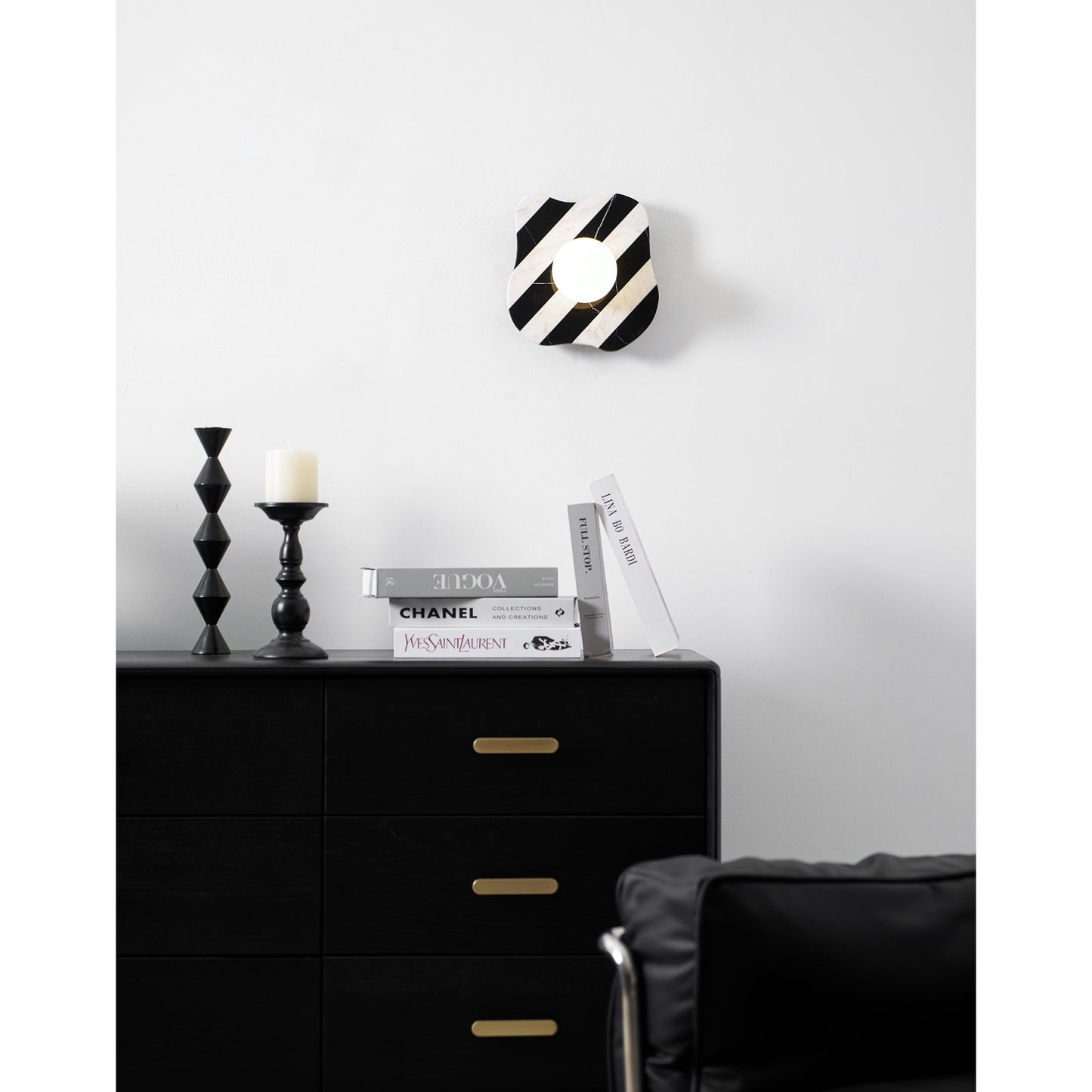 Zebra Marble Wall Lamp