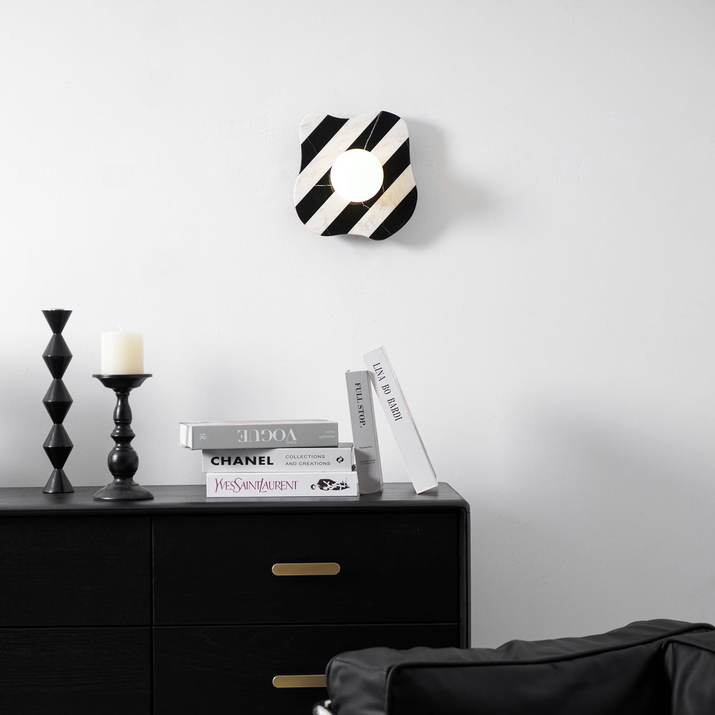 Zebra Marble Wall Lamp