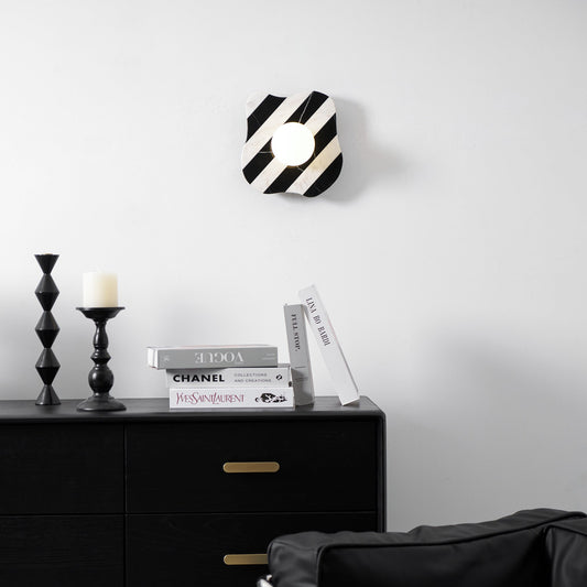 Zebra Marble Wall Lamp