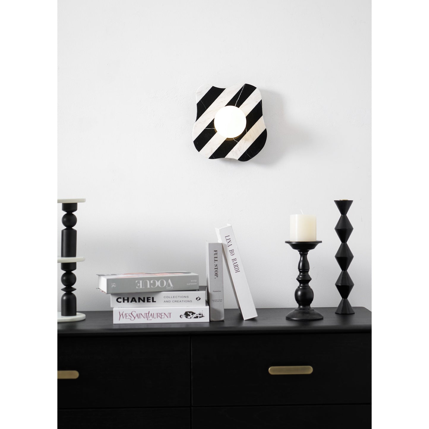 Zebra Marble Wall Lamp