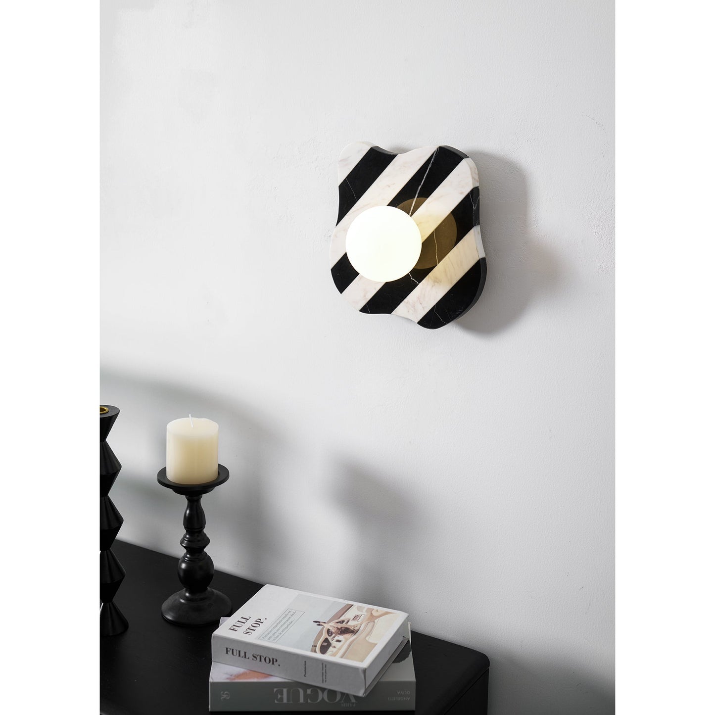 Zebra Marble Wall Lamp