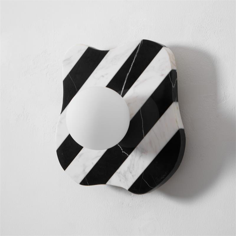 Zebra Marble Wall Lamp