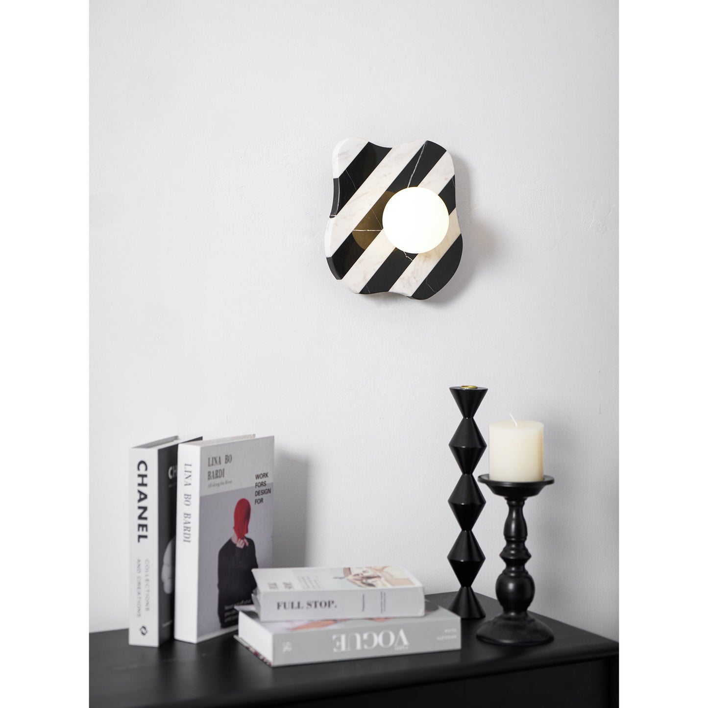 Zebra Marble Wall Lamp