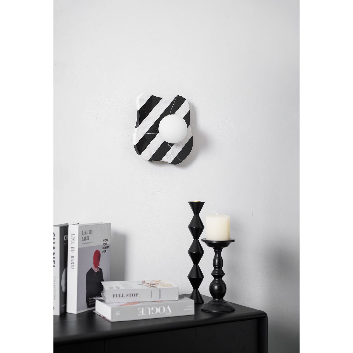 Zebra Marble Wall Lamp