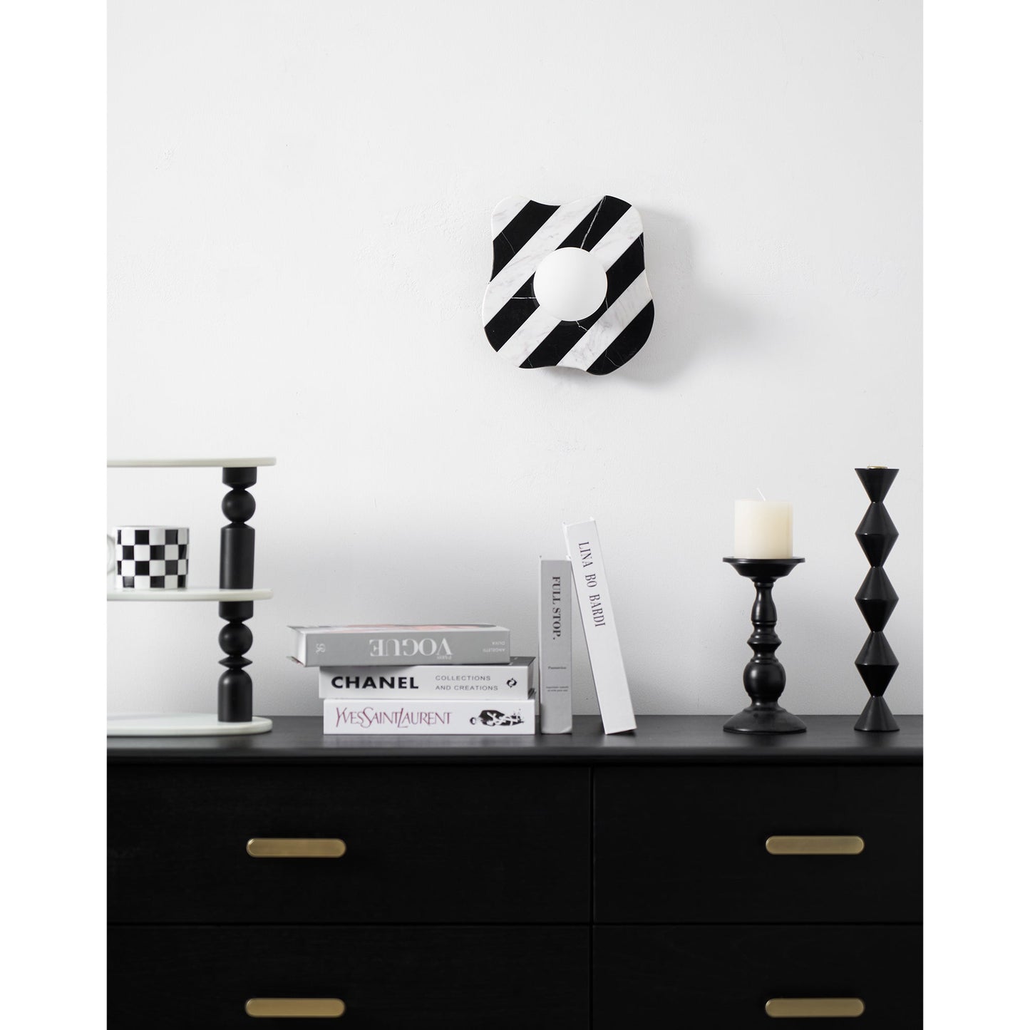 Zebra Marble Wall Lamp