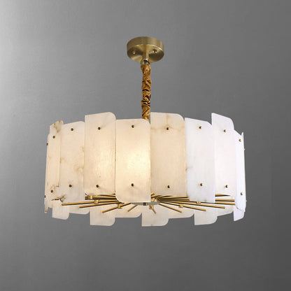 Zoe Tiered Alabaster Chandelier