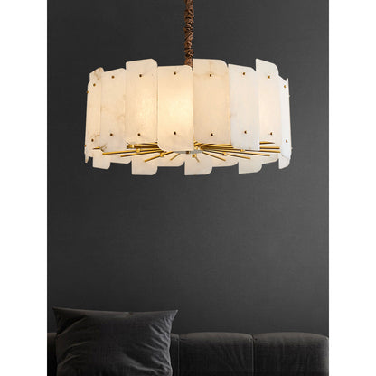 Zoe Tiered Alabaster Chandelier