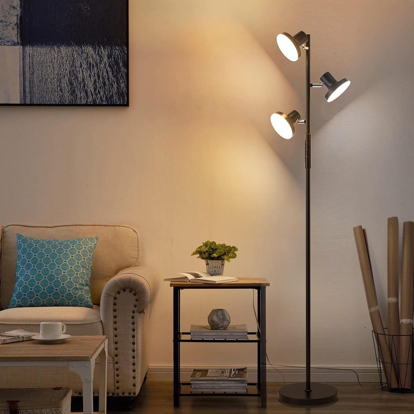 Adjustable LED Floor Lamp with Remote Control