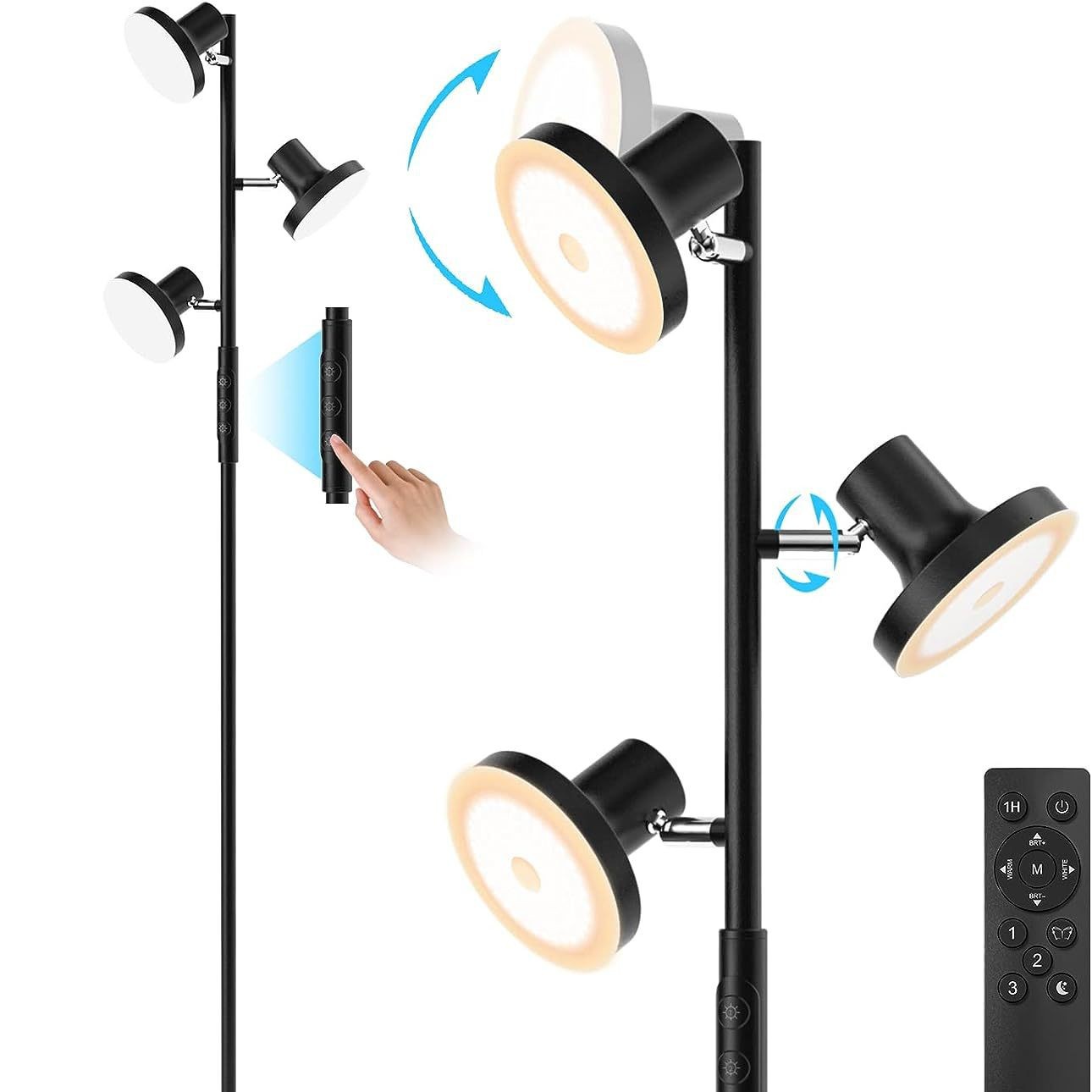 Adjustable LED Floor Lamp with Remote Control