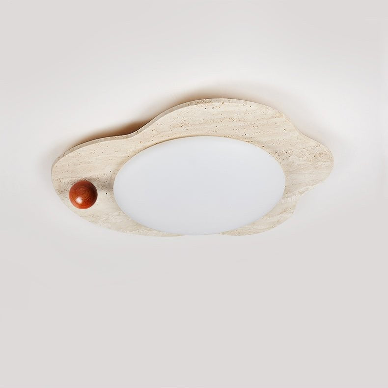 Aeolian Bloom Travertine Ceiling Light