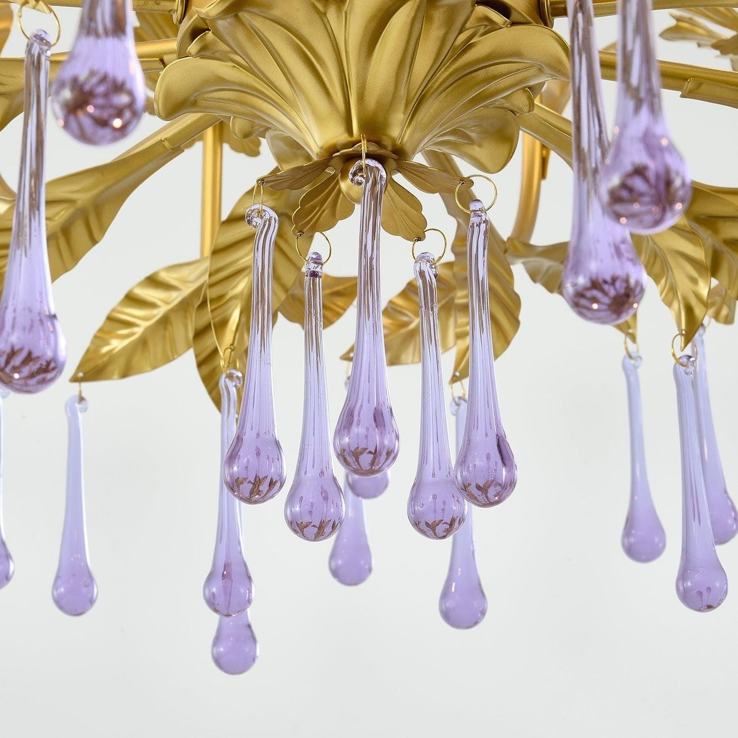 Amethyst Drop Crystal Chandelier