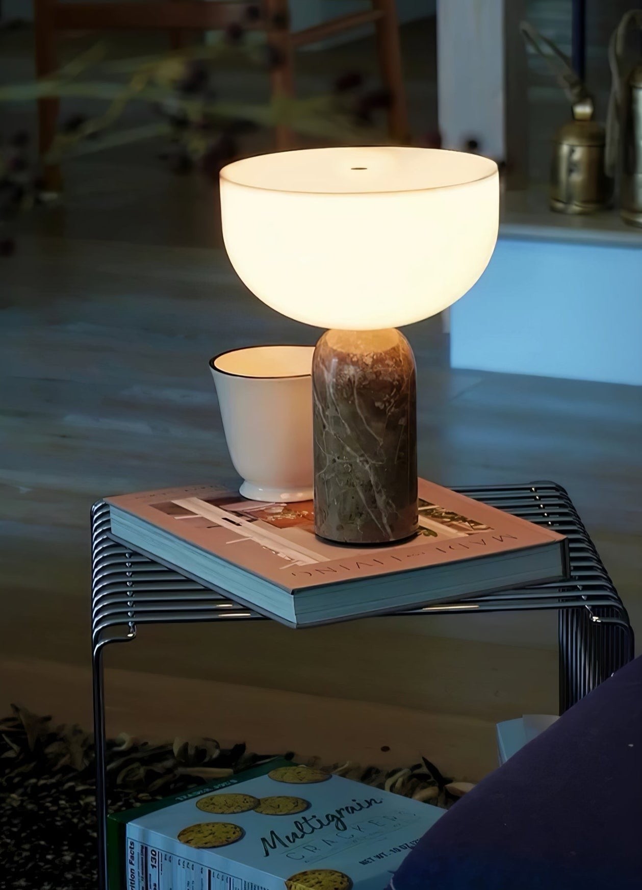 Arno Sphere Marble Table Lamp