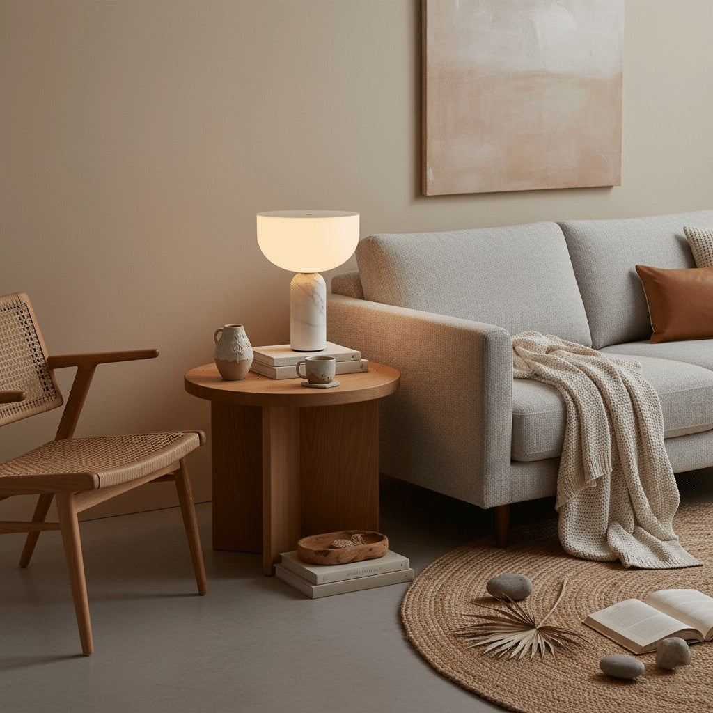 Arno Sphere Marble Table Lamp