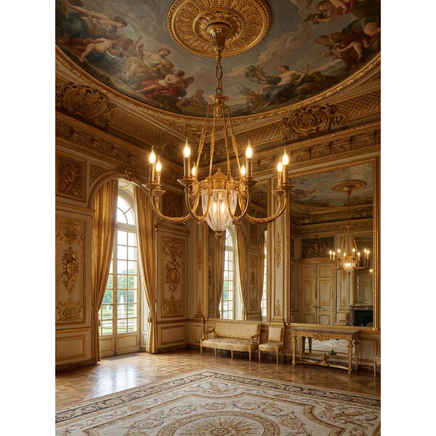 Ashford Brass Chandelier